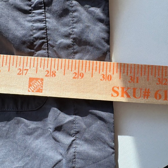 Eileen Fisher Charcoal Gray Lightweight Drawstring Hooded Anorak Jacket XS - Picture 10 of 12